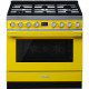 SMEG Cocina horno eléctrico  CPF9GPYW. 6 zonas. Amarillo. Zona Gigante